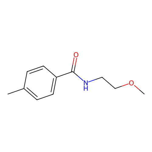 N-(2-methoxyethyl)-4-methylbenzamide structure