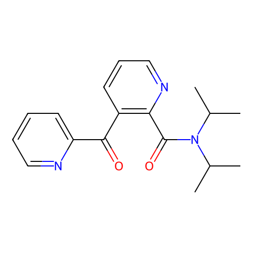 N,N-di(propan-2-yl)-3-(pyridine-2-carbonyl)pyridine-2-carboxamide structure
