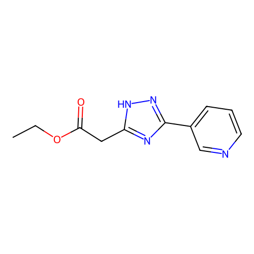 ethyl 2-(3-pyridin-3-yl-1H-1,2,4-triazol-5-yl)acetate structure