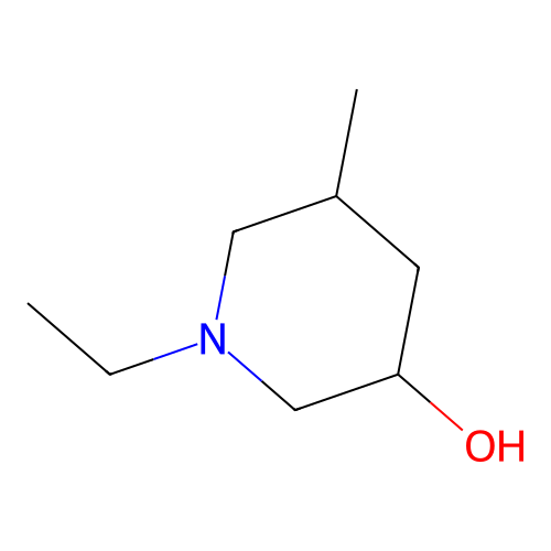 1-Ethyl-5-methylpiperidin-3-ol structure