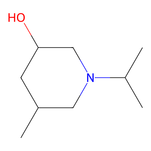 5-Methyl-1-(1-methylethyl)-3-piperidinol structure