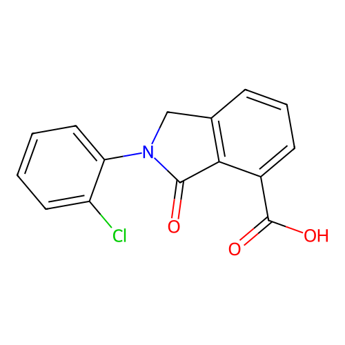 2-(2-Chlorophenyl)-3-oxoisoindoline-4-carboxylic acid structure
