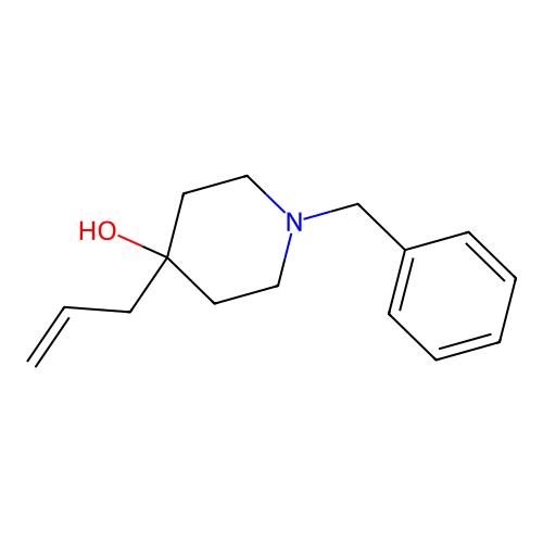 1-Benzyl-4-(prop-2-en-1-yl)piperidin-4-ol structure