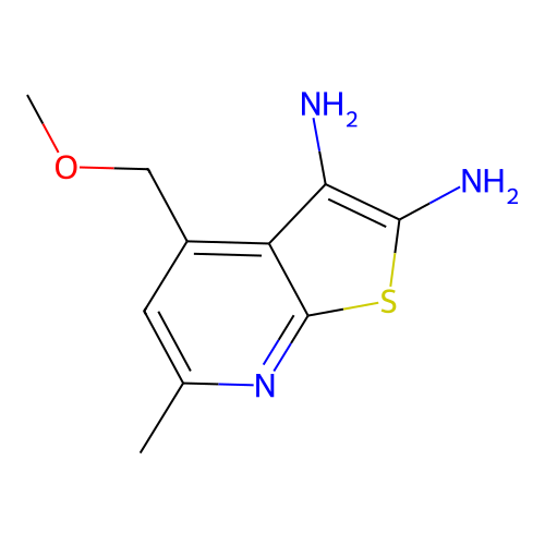 4-(Methoxymethyl)-6-methylthieno(2,3-b)pyridine-2,3-diamine structure