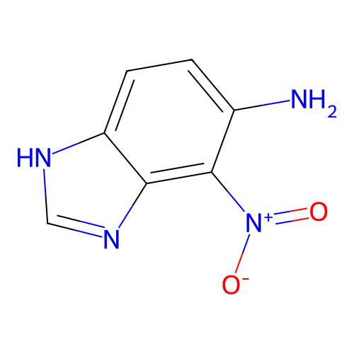 1H-Benzimidazol-6-amine, 7-nitro- structure