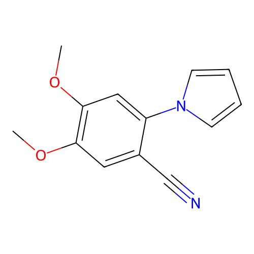 4,5-Dimethoxy-2-(1H-pyrrol-1-yl)benzonitrile structure