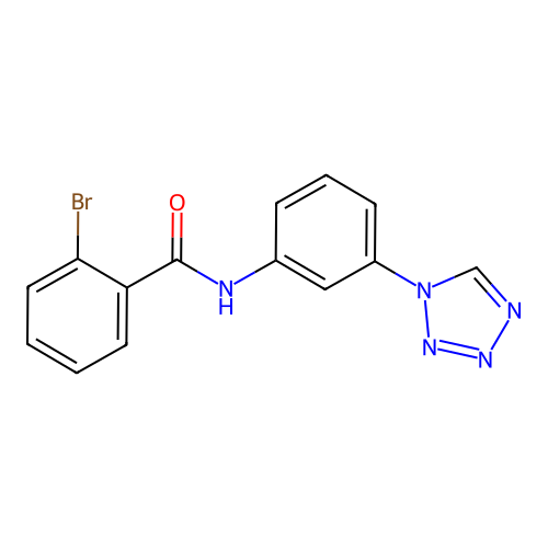 2-bromo-N-[3-(1H-tetrazol-1-yl)phenyl]benzamide structure
