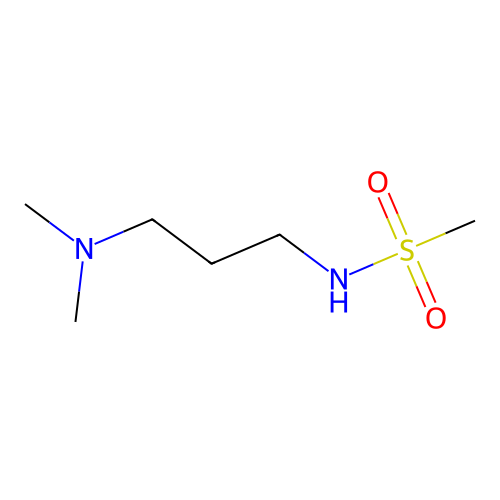 N-[3-(dimethylamino)propyl]methanesulfonamide structure