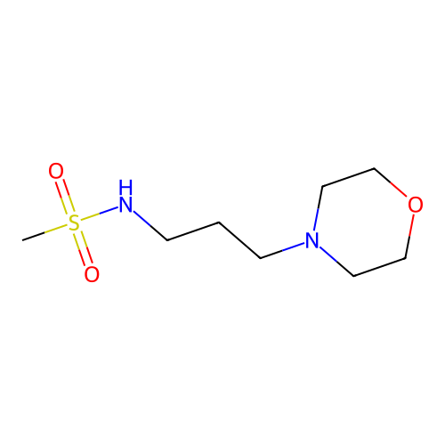 N-[3-(morpholin-4-yl)propyl]methanesulfonamide structure