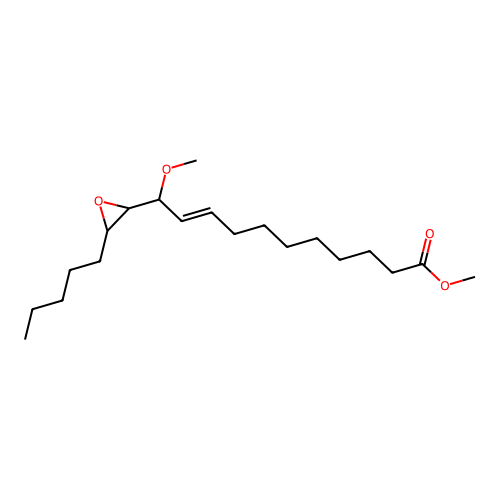 9-Undecenoic acid, 11-methoxy-11-(3-pentyloxiranyl)-, methyl ester structure