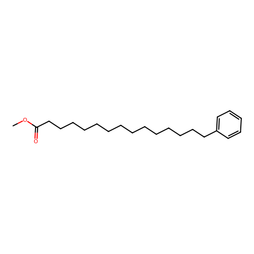 Methyl 15-phenylpentadecanoate structure
