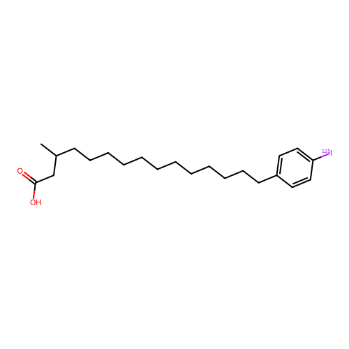 Iodofiltic acid I-125 structure