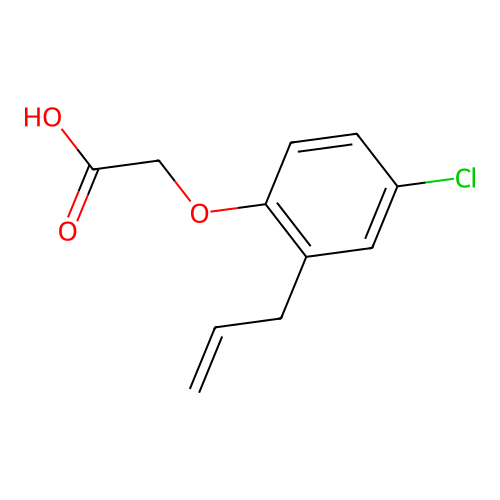 2-(2-Allyl-4-chlorophenoxy)acetic acid structure