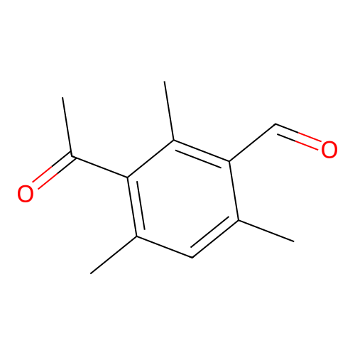 3-Acetyl-2,4,6-trimethylbenzaldehyde structure