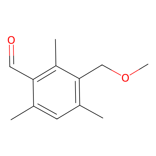 Benzaldehyde, 3-(methoxymethyl)-2,4,6-trimethyl- structure