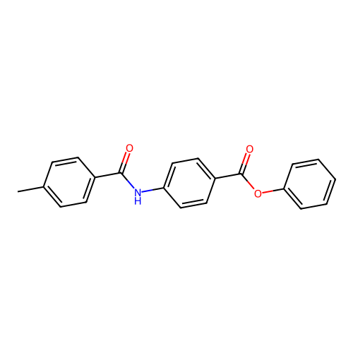 Phenyl 4-{[(4-methylphenyl)carbonyl]amino}benzoate structure
