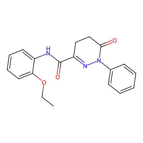 N-(2-ethoxyphenyl)-6-oxo-1-phenyl-1,4,5,6-tetrahydropyridazine-3-carboxamide structure