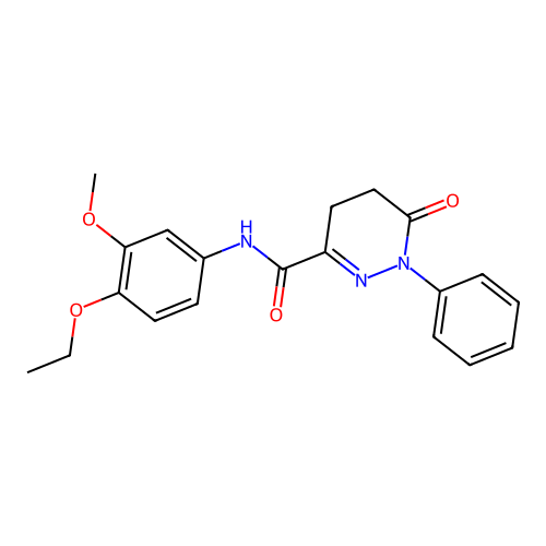N-(4-ethoxy-3-methoxyphenyl)-6-oxo-1-phenyl-1,4,5,6-tetrahydropyridazine-3-carboxamide structure