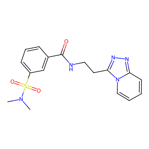 3-(dimethylsulfamoyl)-N-[2-([1,2,4]triazolo[4,3-a]pyridin-3-yl)ethyl]benzamide structure