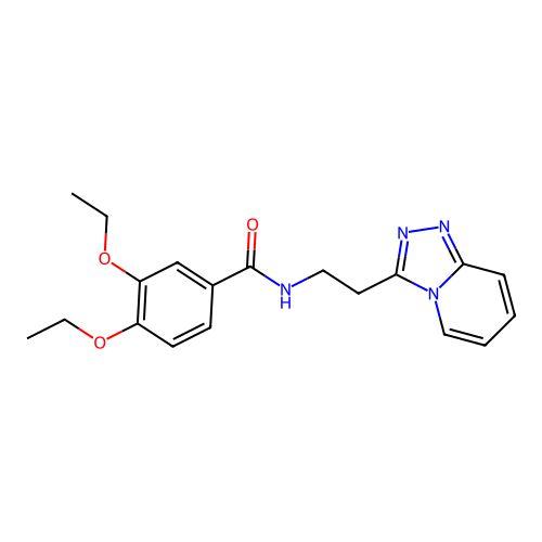 3,4-diethoxy-N-[2-([1,2,4]triazolo[4,3-a]pyridin-3-yl)ethyl]benzamide structure