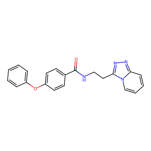 4-phenoxy-N-[2-([1,2,4]triazolo[4,3-a]pyridin-3-yl)ethyl]benzamide structure