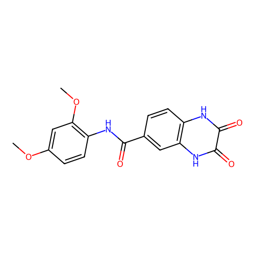 N-(2,4-dimethoxyphenyl)-2,3-dioxo-1,2,3,4-tetrahydroquinoxaline-6-carboxamide structure