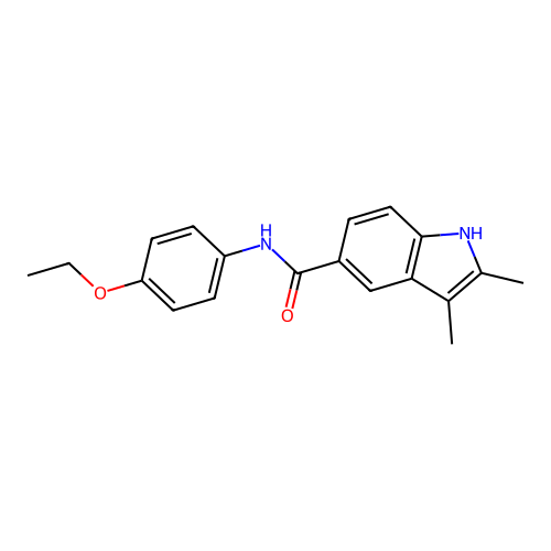 N-(4-ethoxyphenyl)-2,3-dimethyl-1H-indole-5-carboxamide structure
