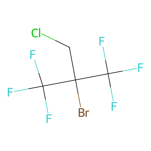2-Bromo-3-chloro-2-(trifluoromethyl)-1,1,1-trifluoropropane structure