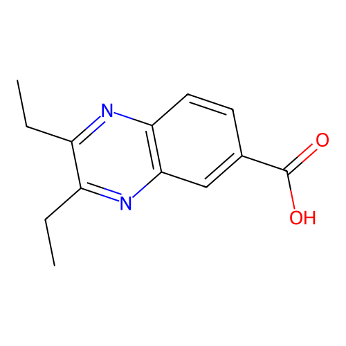 2,3-二乙基喹喔啉-6-甲酸 structure