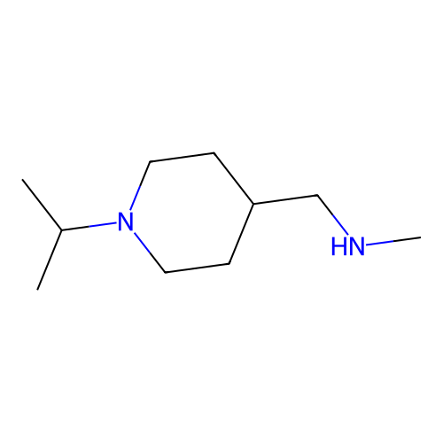 (1-Isopropyl-piperidin-4-ylmethyl)-methyl-amine structure