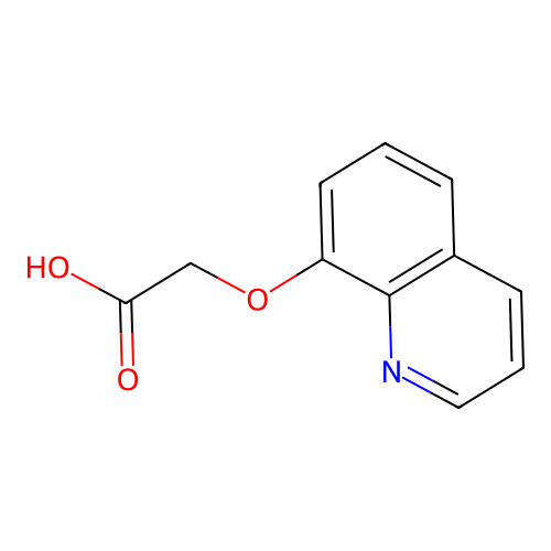 2-(喹啉-8-基氧基)乙酸 structure