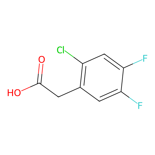 2-Chloro-4,5-difluorophenylacetic acid structure