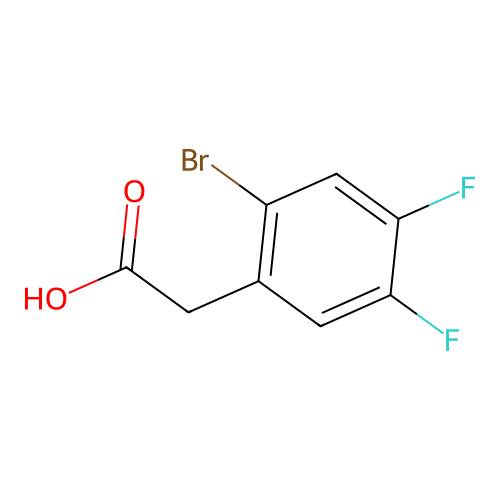 2-Bromo-4,5-difluorophenylacetic acid structure