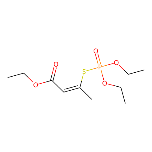 Ethyl 3-diethoxyphosphorylsulfanylbut-2-enoate structure