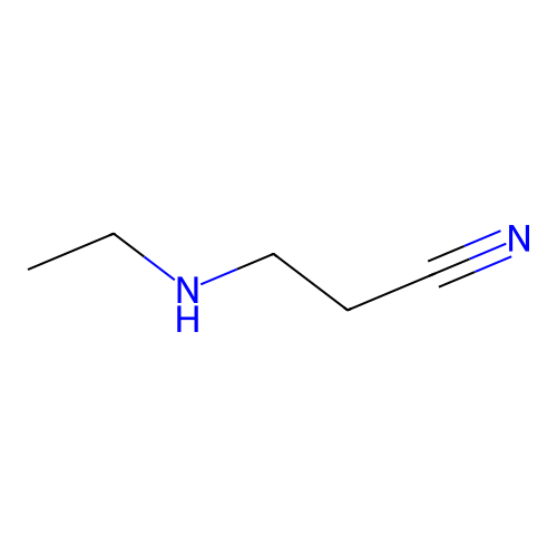 3-(乙氨基)丙腈 structure