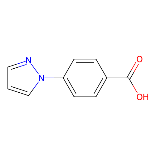 4-(1H-pyrazol-1-yl)benzoic acid structure