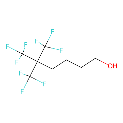5,5-Bis(trifluoromethyl)-6,6,6-trifluoro-hexan-1-ol structure