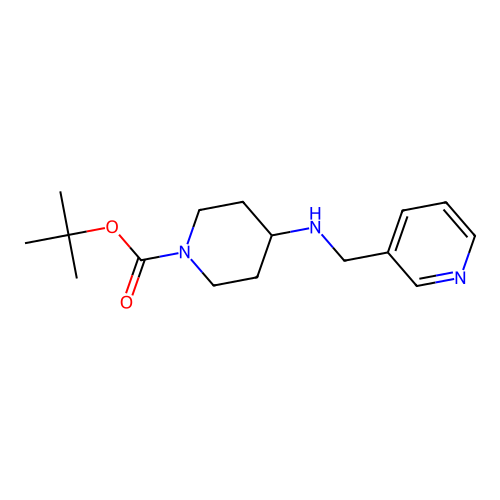 1-Boc-4-[(pyridin-3-ylmethyl)amino]piperidine structure