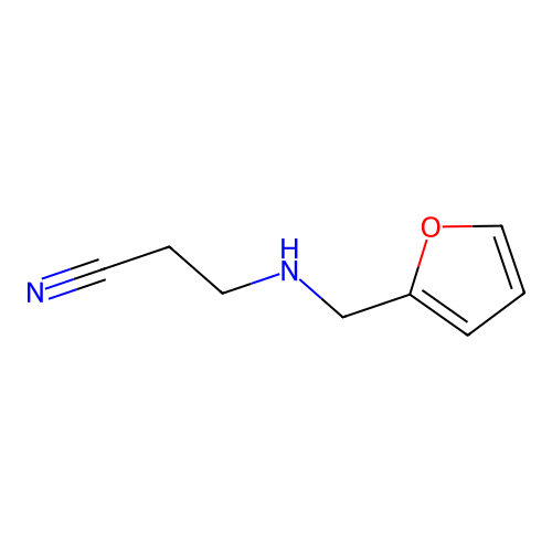 3-((Furan-2-ylmethyl)amino)propanenitrile structure