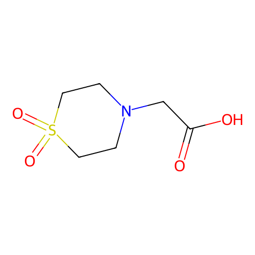 2-(1,1-Dioxo-1lambda6-thiomorpholin-4-yl)acetic acid structure