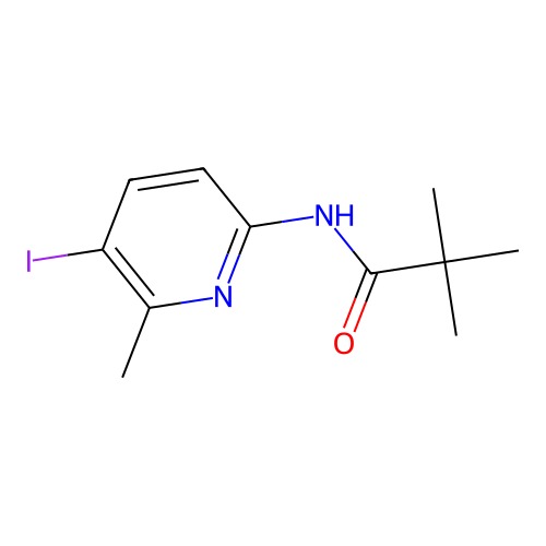 N-(5-Iodo-6-methyl-pyridin-2-yl)-2,2-dimethyl-propionamide structure