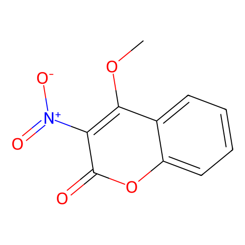 4-Methoxy-3-nitrochromen-2-one structure