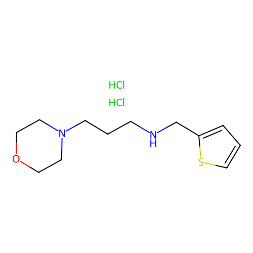 (3-Morpholin-4-YL-propyl)-thiophen-2-ylmethyl-amine dihydrochloride structure