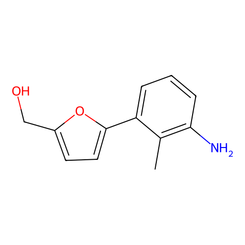 [5-(3-Amino-2-methylphenyl)furan-2-yl]methanol structure