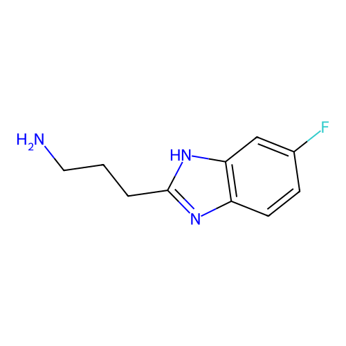 3-(5-Fluoro-1H-benzoimidazol-2-yl)-propylamine structure