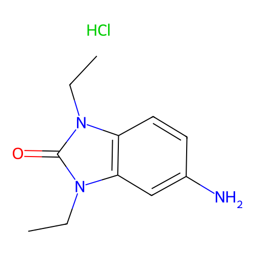5-Amino-1,3-diethyl-1,3-dihydro-benzoimidazol-2-one hydrochloride structure