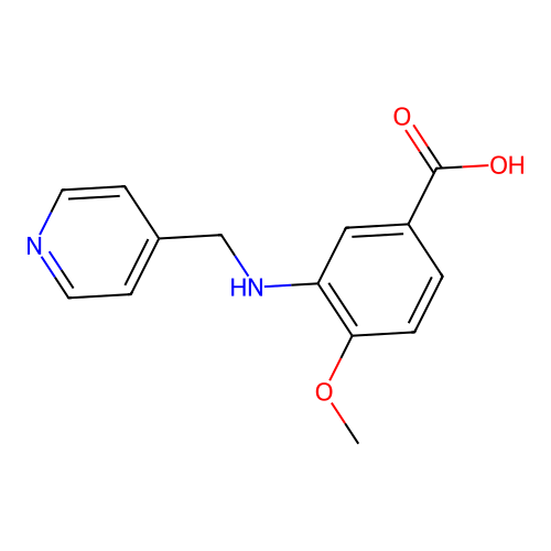 4-Methoxy-3-[(pyridin-4-ylmethyl)-amino]-benzoic acid structure