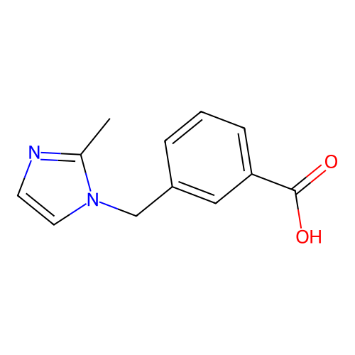 3-(2-Methyl-imidazol-1-ylmethyl)-benzoic acid structure