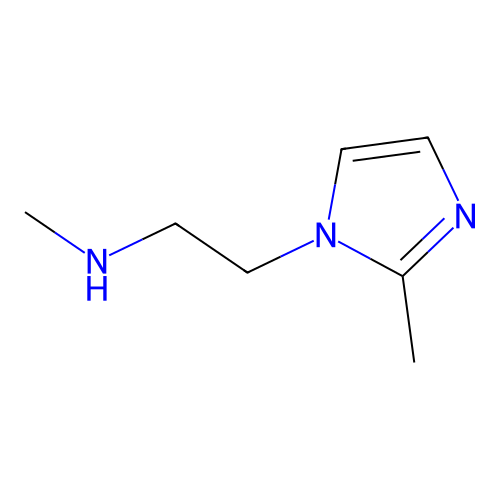 Methyl-[2-(2-methyl-imidazol-1-yl)-ethyl]-amine structure