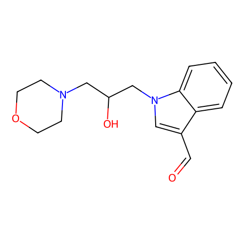 1-(2-Hydroxy-3-morpholin-4-yl-propyl)-1H-indole-3-carbaldehyde structure